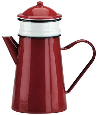 CAFETEIRA 1.5L C/FILTRO ESMALTE VERMELHO